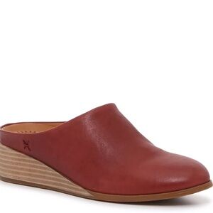 Lucky Brand Red Leather Mules